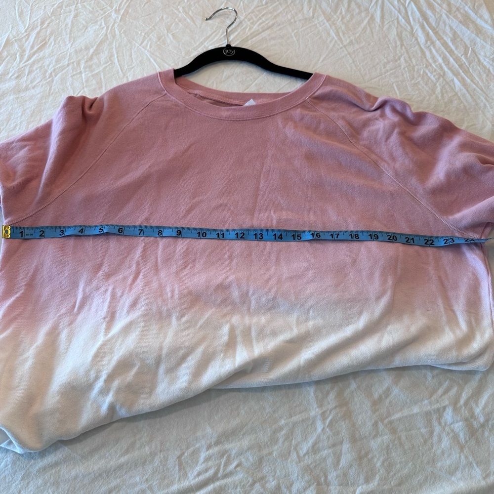 Pink and White Ombre Sweatshirt - Picture 4 of 4